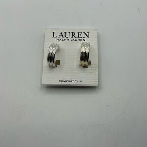 Lauren Ralph Lauren silver Tone Clip On Earrings